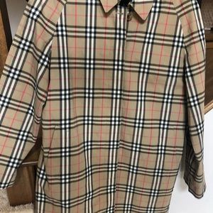 Burberry trench coat.